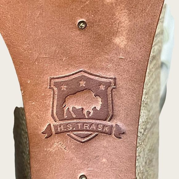 Trask 'Willow' Leather Platform Wedge Sandal - Picture 14 of 16